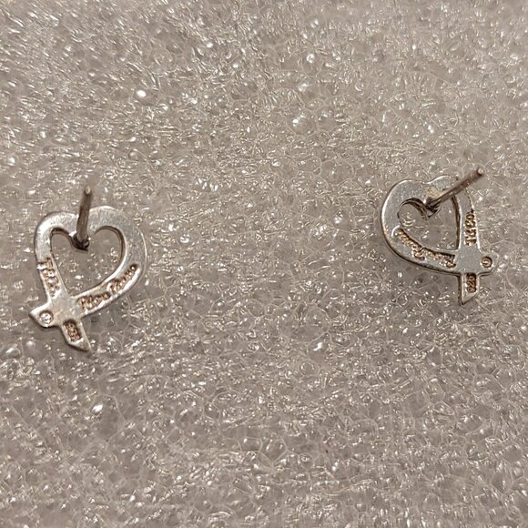 Tiffany & Co. Paloma Picasso Sterling Silver Loving Hearts Earrings - Picture 13 of 14